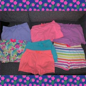 Lot of 7 size 7-8 gently used girl shorts